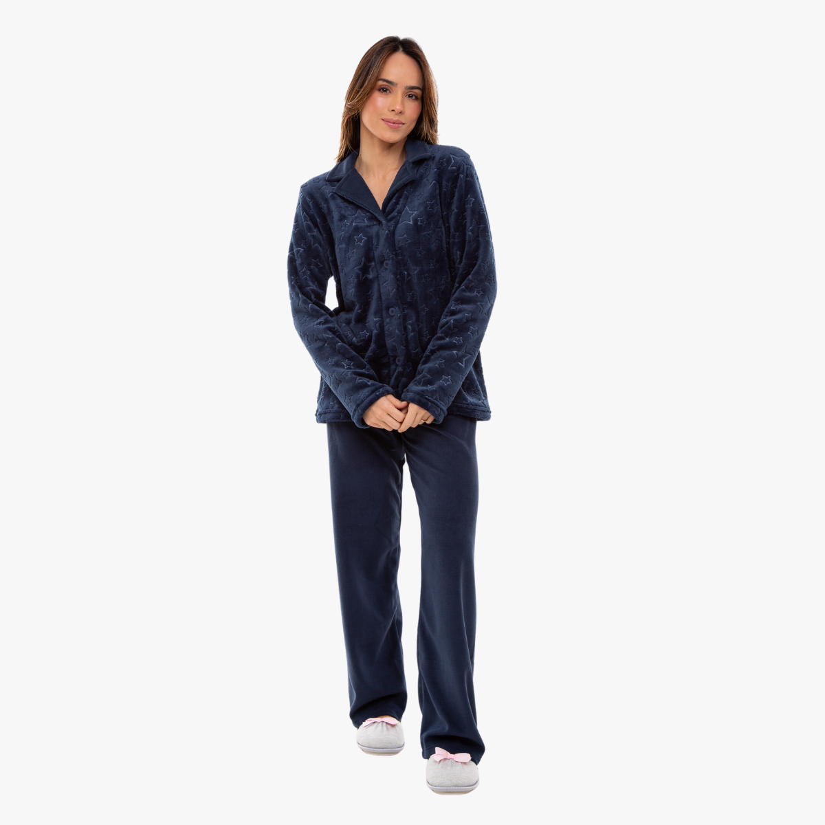 Pijama Feminino Longo Fleece