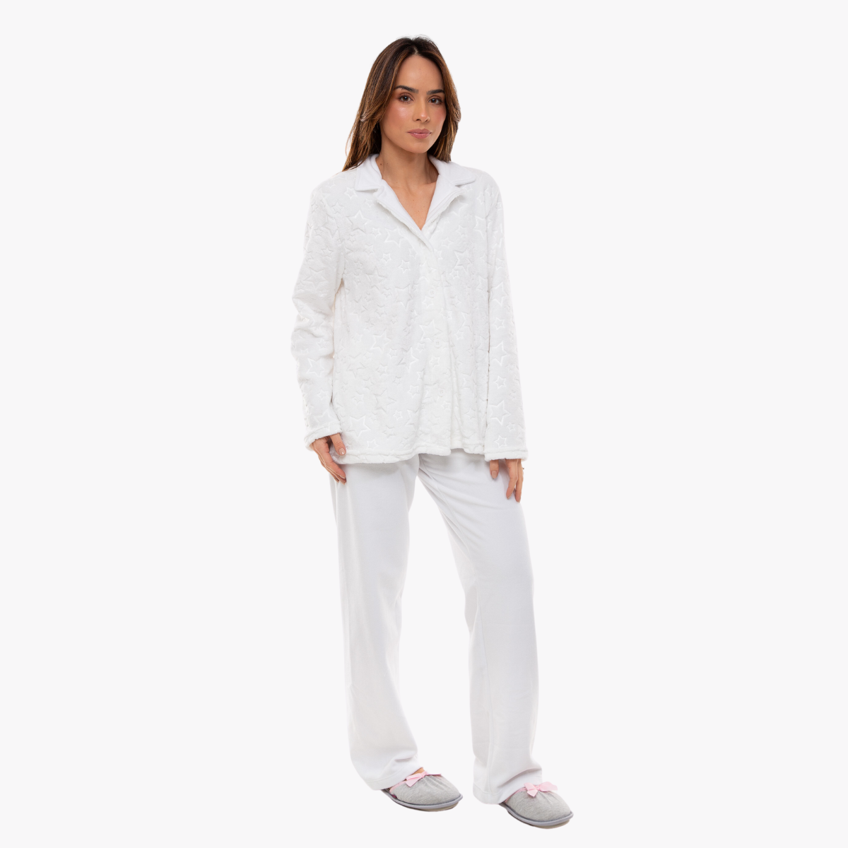 Pijama Feminino Longo Fleece